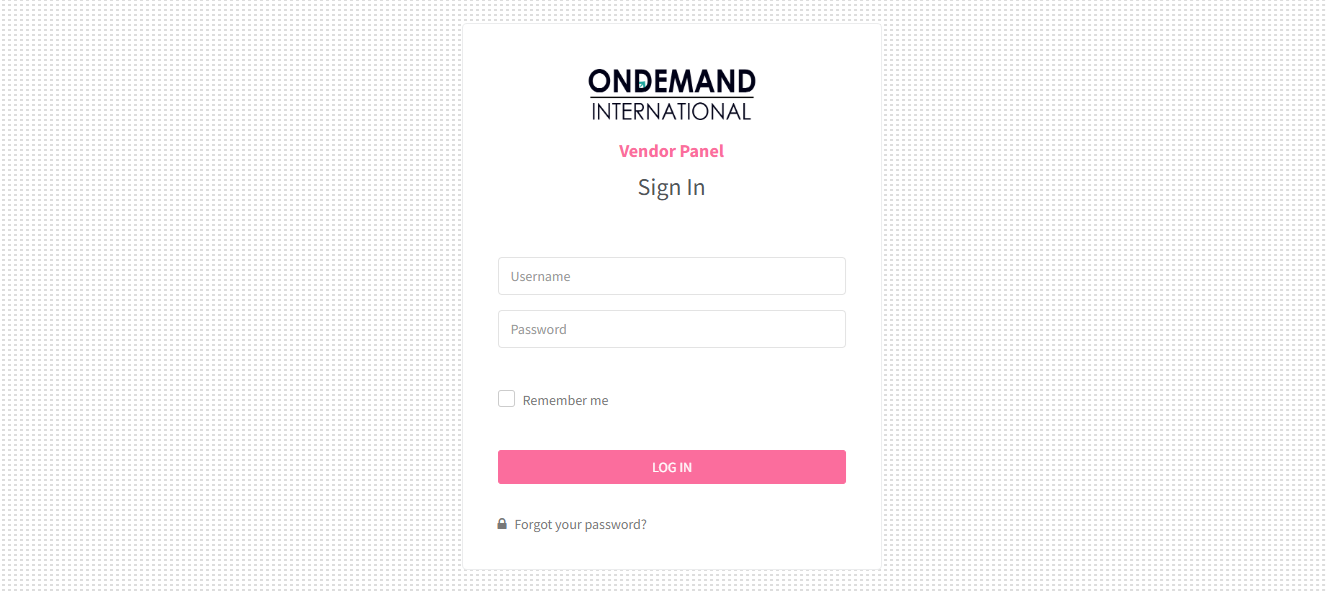 Vendor Portal